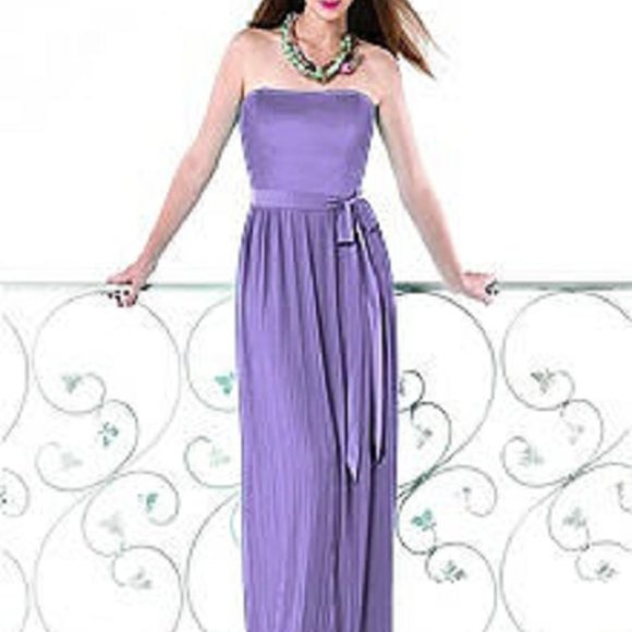 Dessy OCEAN BLUE Long Bridesmaid Dress, Prom Formal, Flowy size 14 Reg $319 - Picture 9 of 9